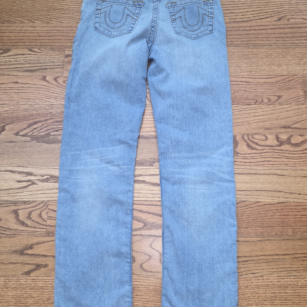 True Religion Blue Classic Straight-Leg Jeans